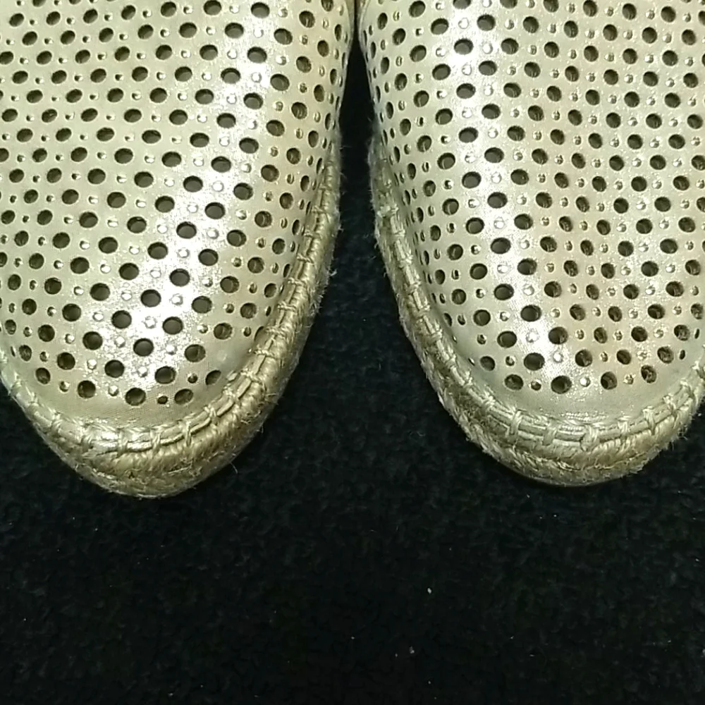 Gold Sandals Platform Flat espadrilles nurture cantrell